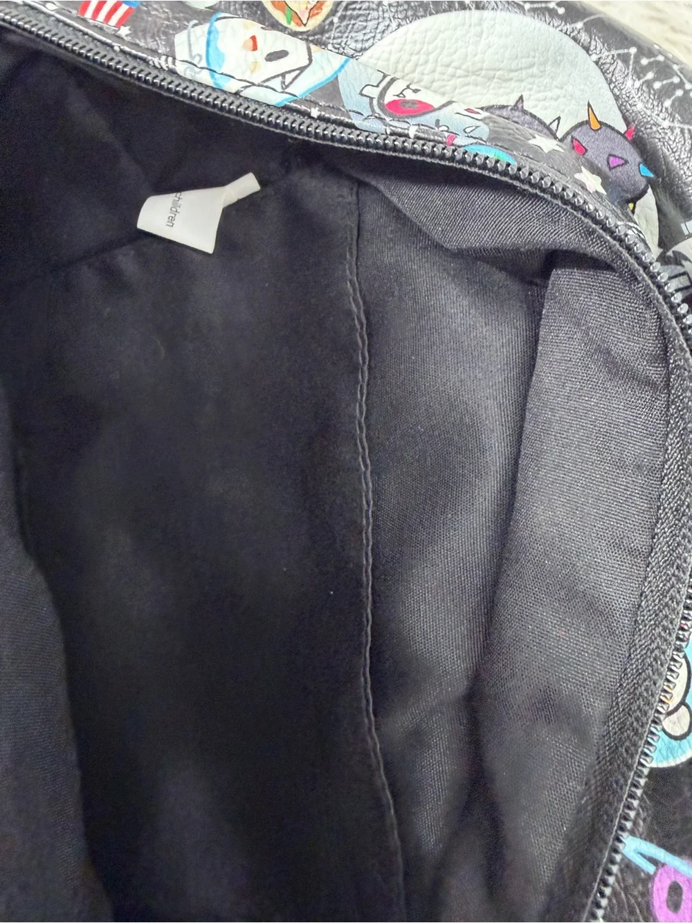 tokidoki Black Space Print Mini Backpack